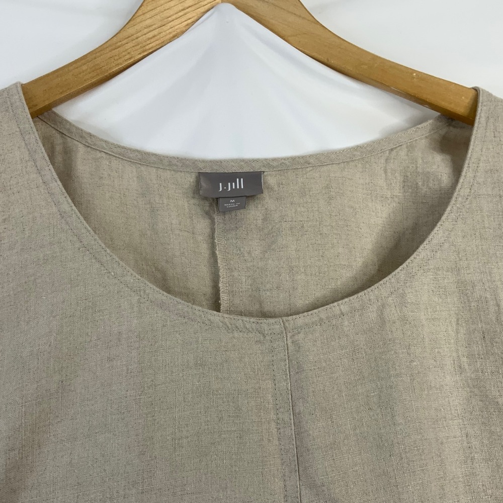 J. Jill Beige Linen Maxi Tank Dress - Picture 6 of 9